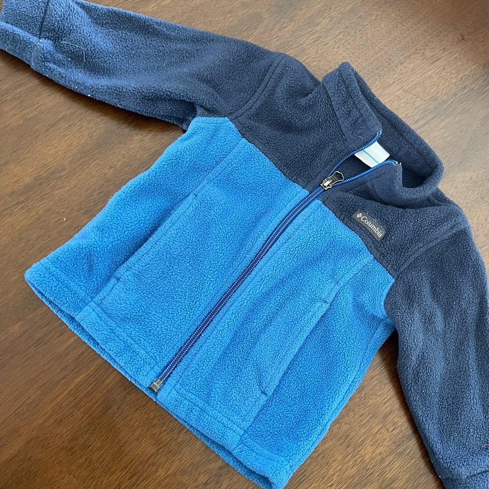 Columbia Kids' Navy and Blue Fleece Hoodie